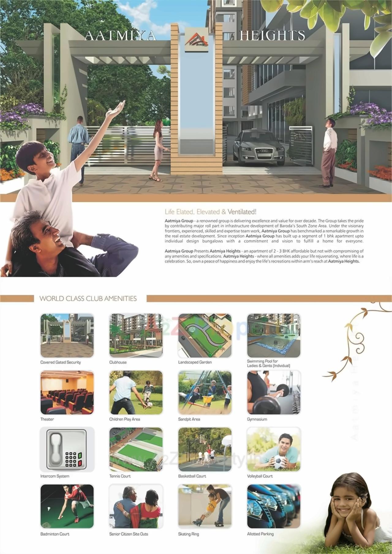  of real estate project Aatmiya Height located at Makarpura, Vadodara, Gujarat