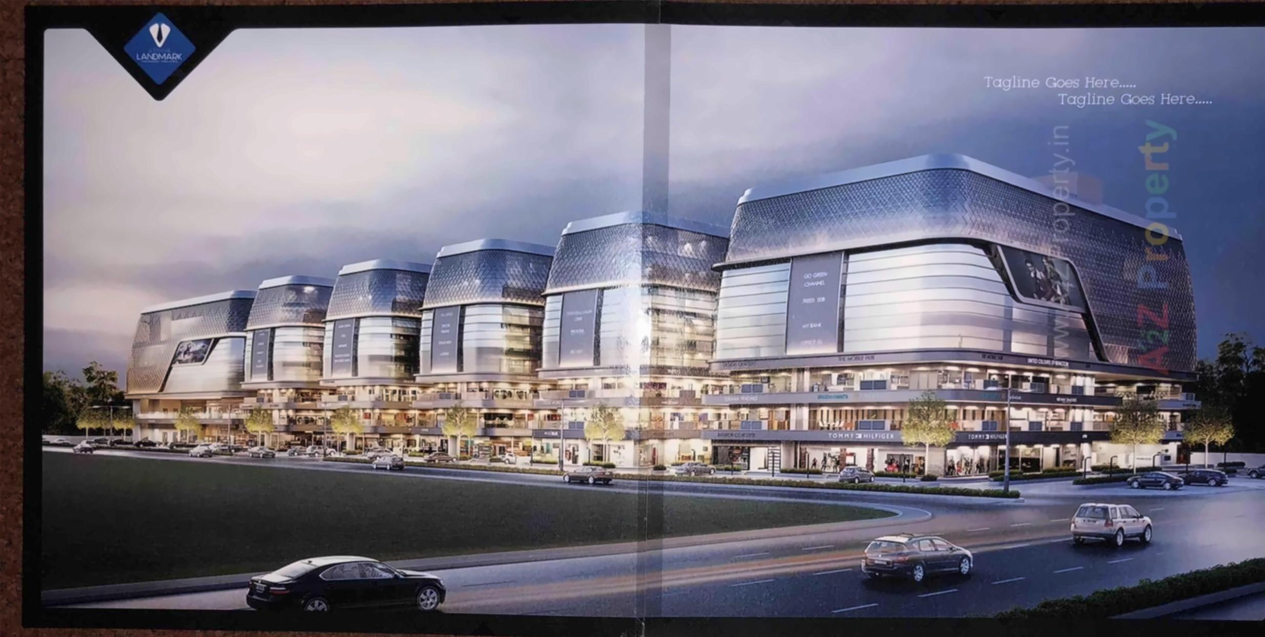 3D Elevation of real estate project Aatmiya Landmark located at Makarpura, Vadodara, Gujarat