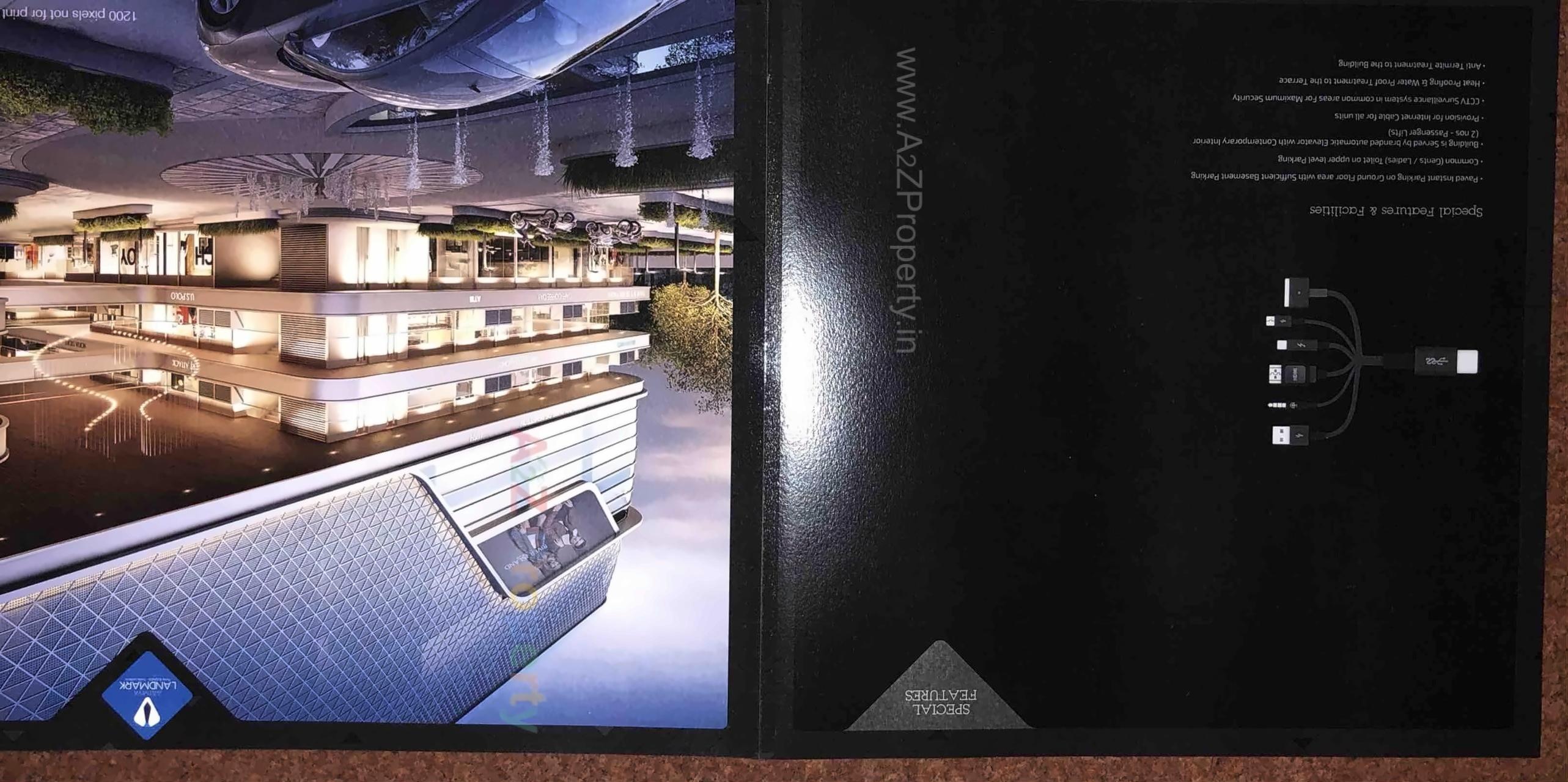 3D Elevation of real estate project Aatmiya Landmark located at Makarpura, Vadodara, Gujarat