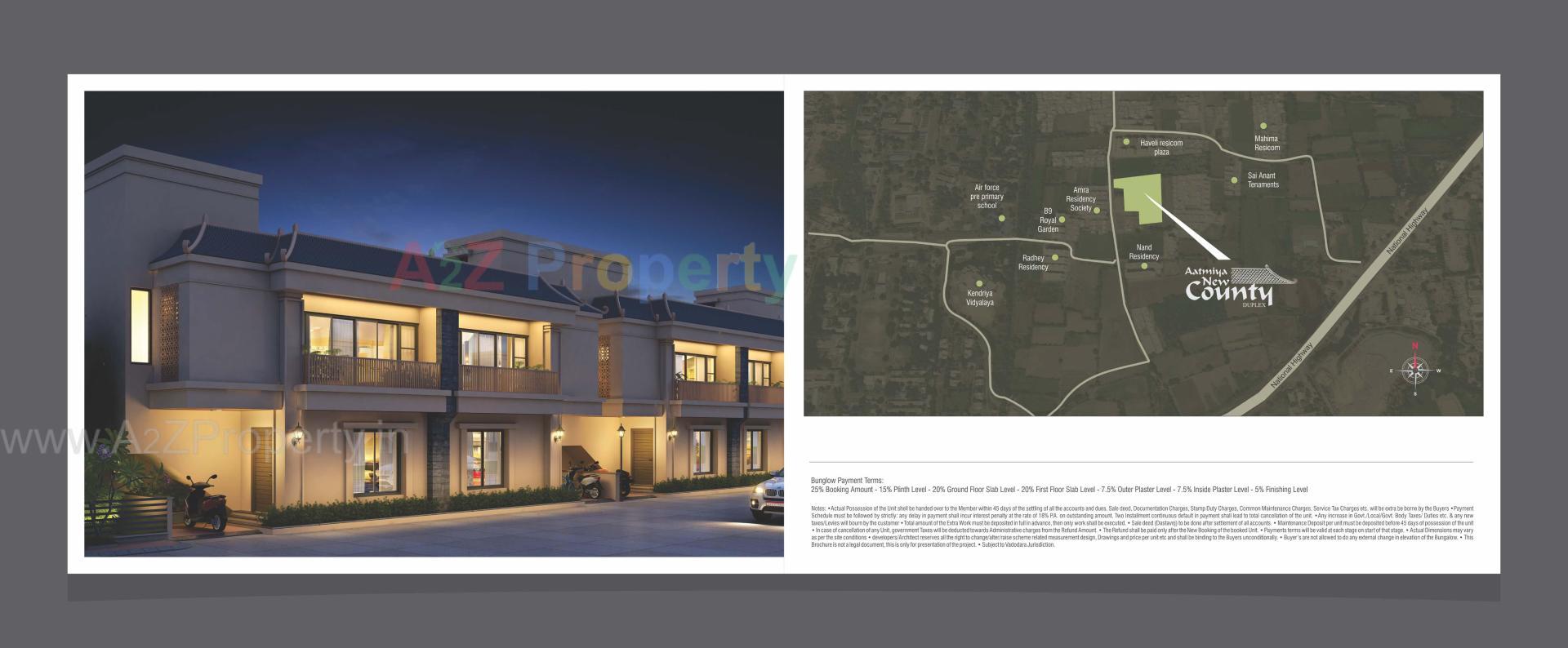  of real estate project Aatmiya New County Duplex located at Makarpura, Vadodara, Gujarat