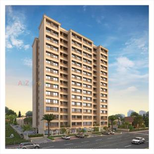 Elevation of real estate project Aatmiya New County Flat located at Makarpura, Vadodara, Gujarat