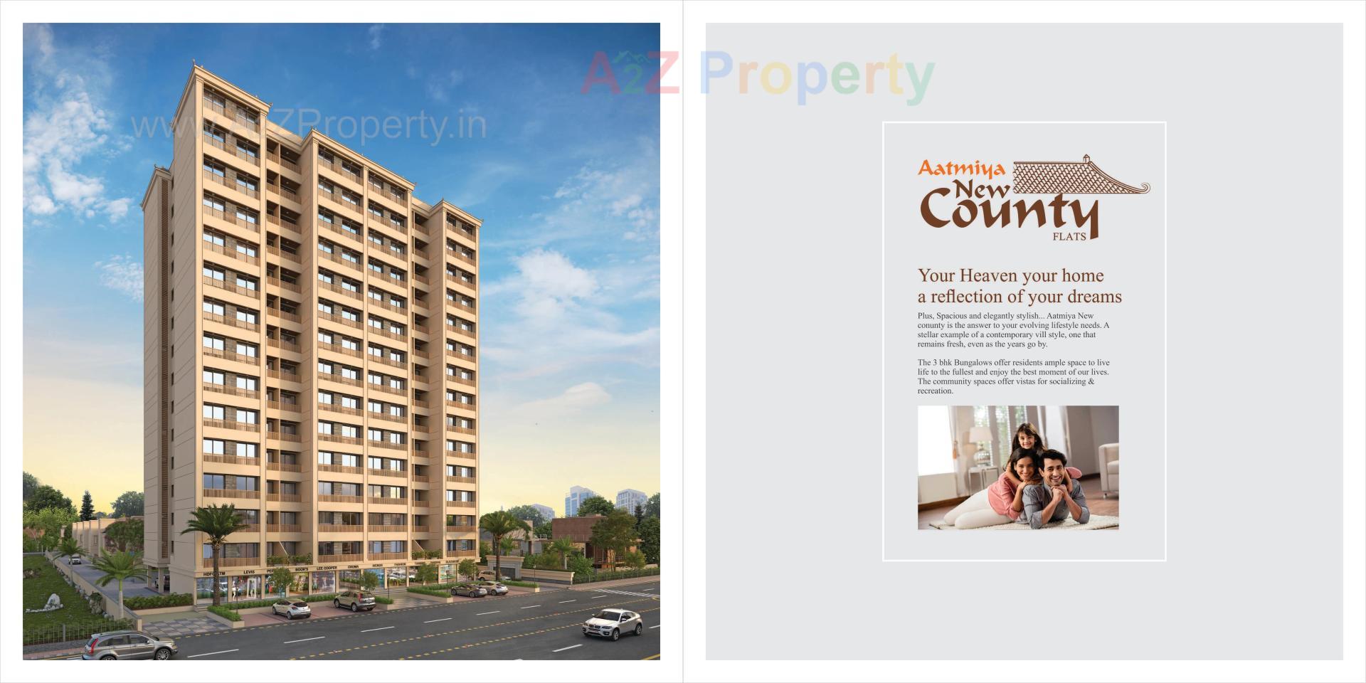  of real estate project Aatmiya New County Flat located at Makarpura, Vadodara, Gujarat