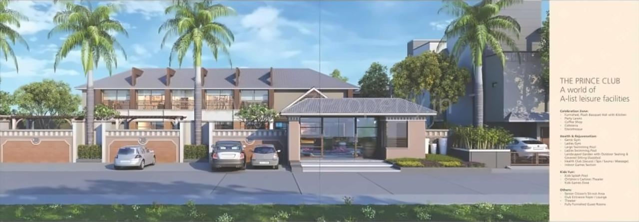 3D Elevation of real estate project Aatmiya Prince Villa located at Sevasi, Vadodara, Gujarat