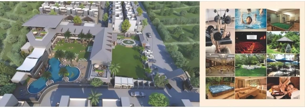 3D Elevation of real estate project Aatmiya Prince Villa located at Sevasi, Vadodara, Gujarat