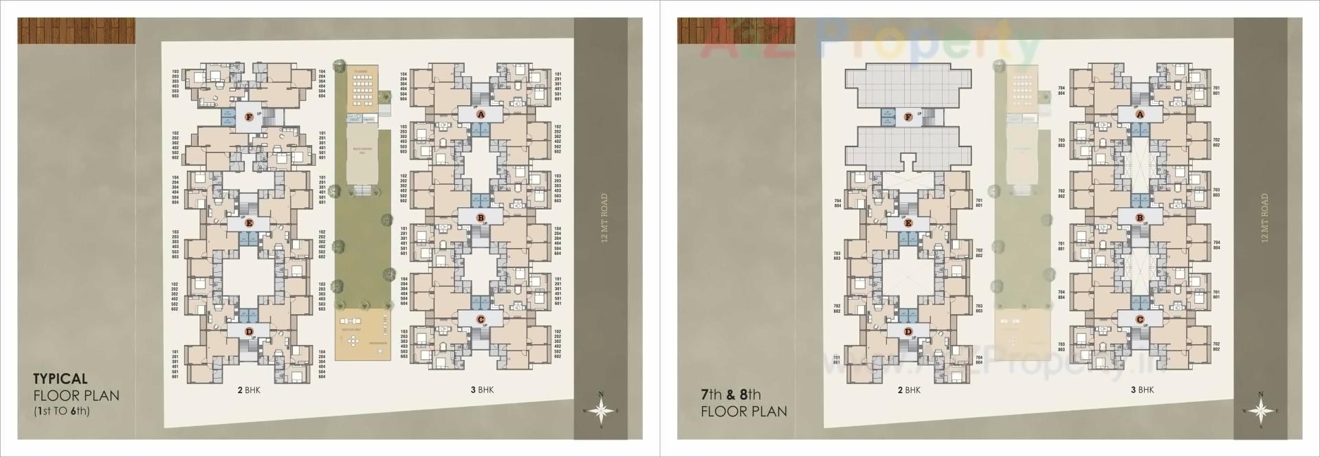 Layout of real estate project Aatmiya Sanskar Residency located at Jambuwa, Vadodara, Gujarat