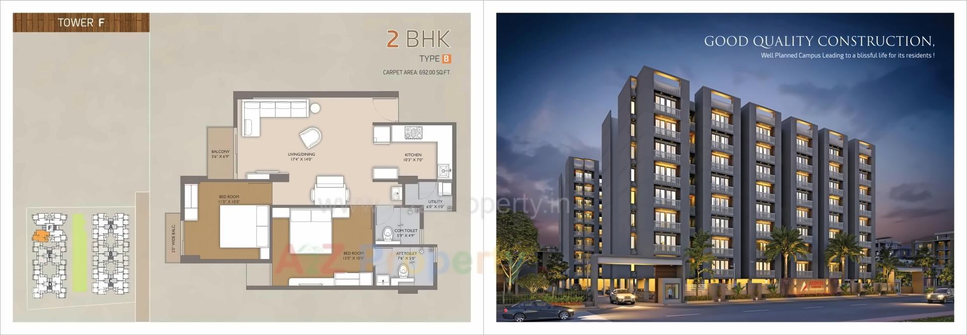 Layout of real estate project Aatmiya Sanskar Residency located at Jambuwa, Vadodara, Gujarat