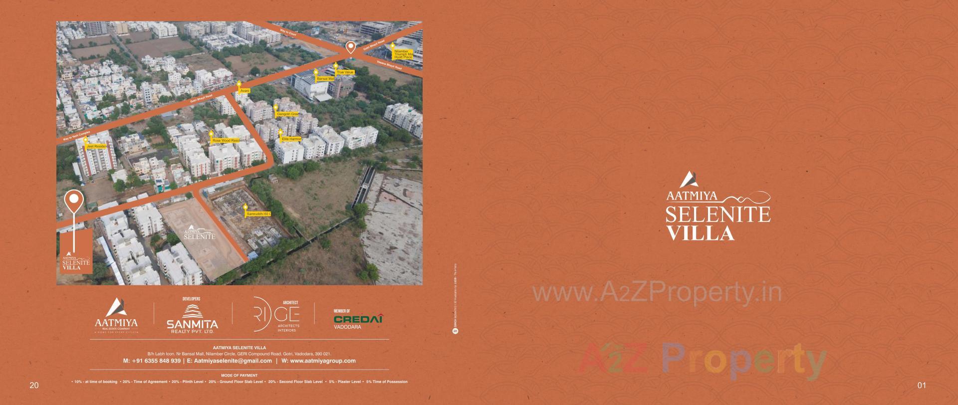  of real estate project Aatmiya Selenite Villa located at Gotri, Vadodara, Gujarat