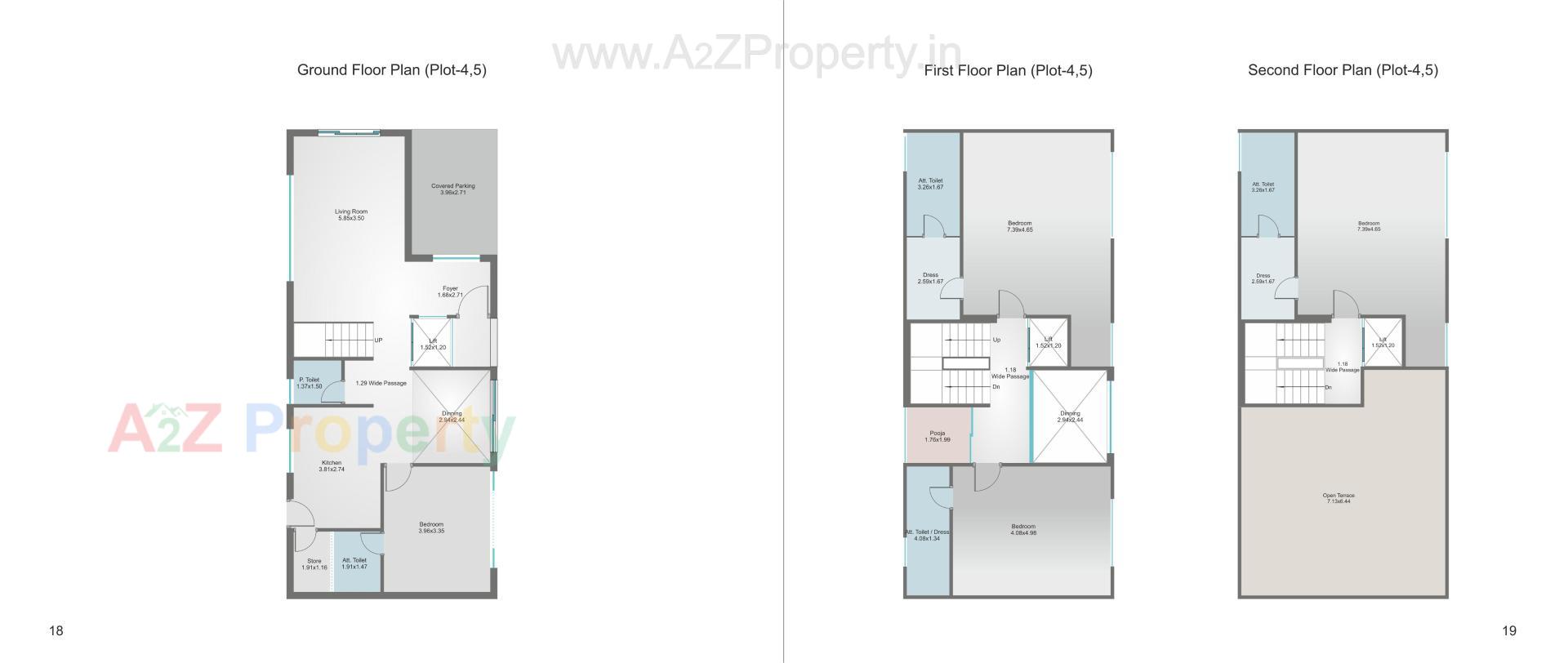 Layout of real estate project Aatmiya Selenite Villa located at Gotri, Vadodara, Gujarat