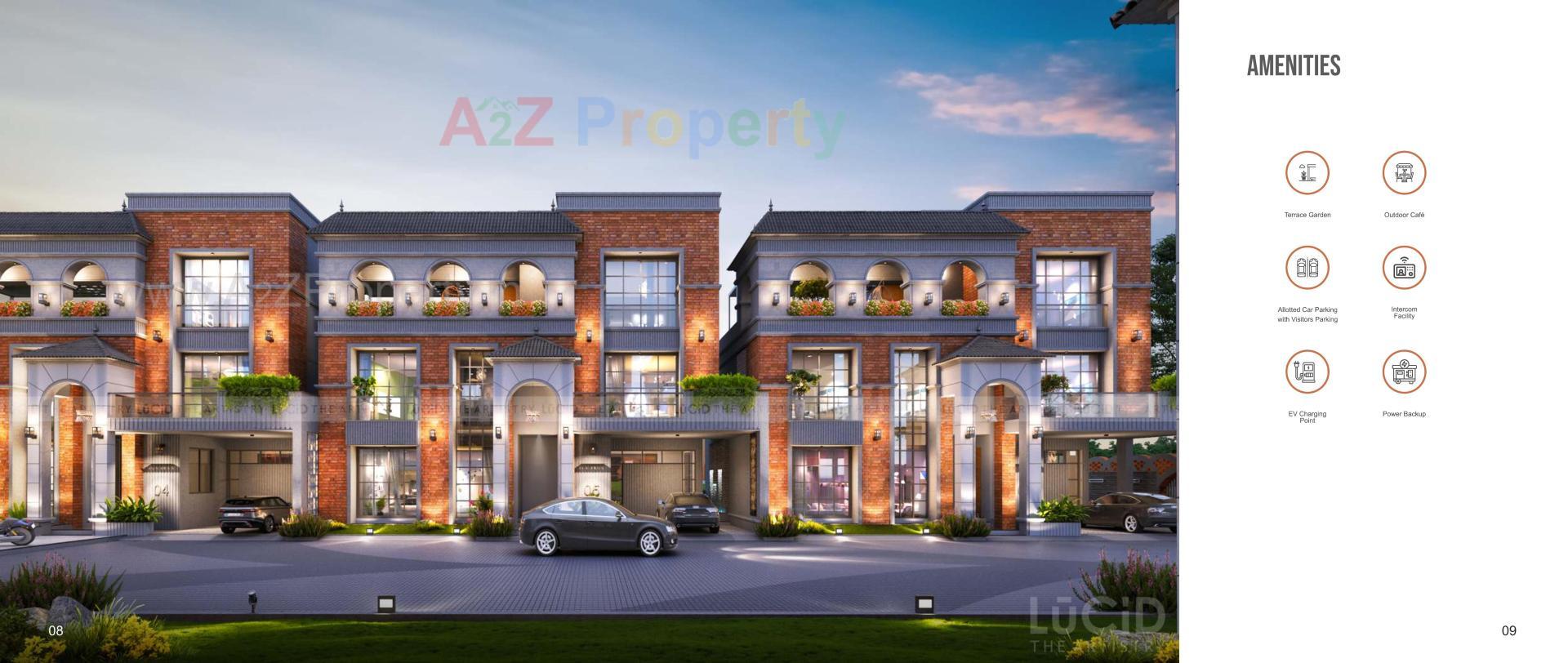 3D Elevation of real estate project Aatmiya Selenite Villa located at Gotri, Vadodara, Gujarat