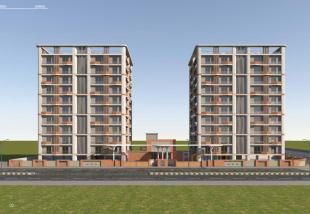 Elevation of real estate project Aatmiya Selenite located at Gotri, Vadodara, Gujarat