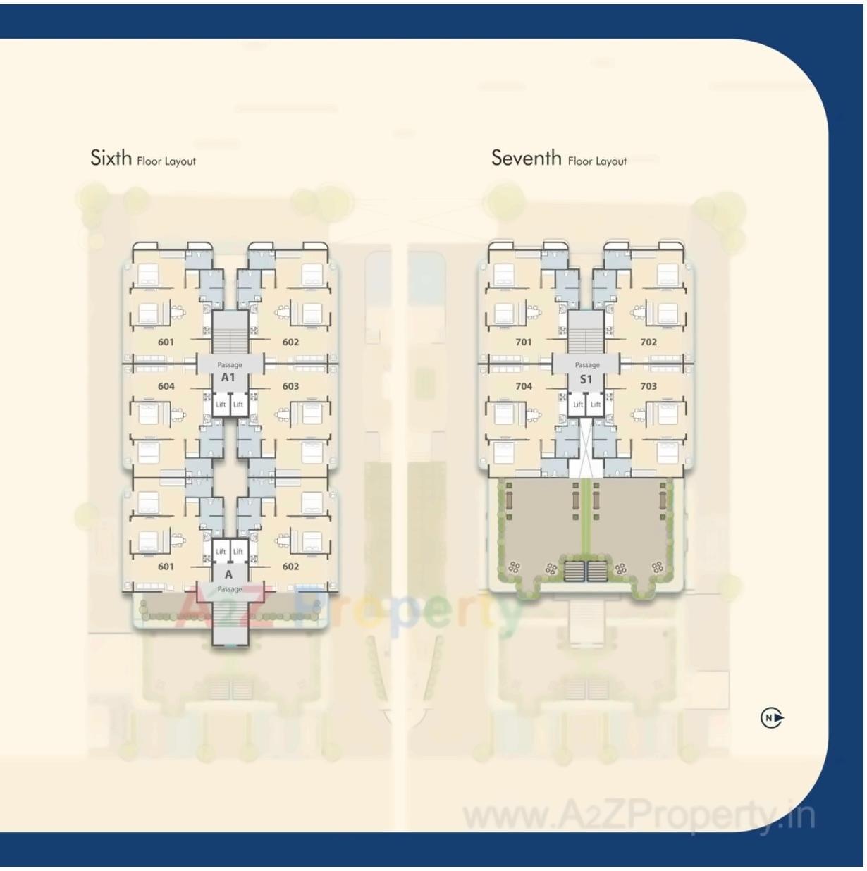 Layout of real estate project Aatmiya Signature located at Bhayali, Vadodara, Gujarat