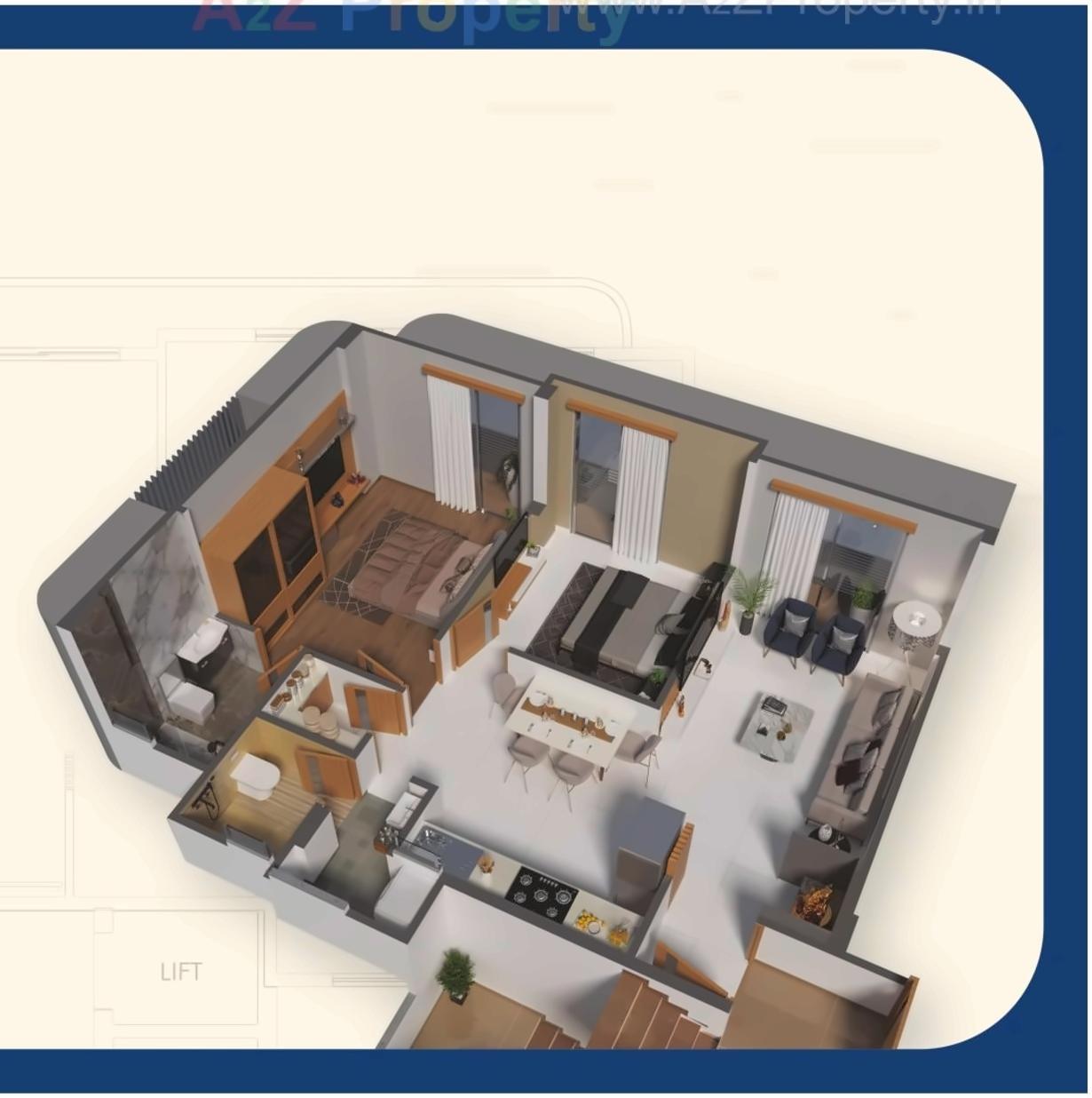 Layout of real estate project Aatmiya Signature located at Bhayali, Vadodara, Gujarat