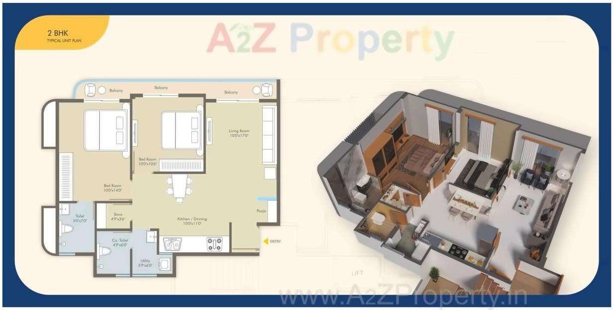 Layout of real estate project Aatmiya Signature located at Bhayali, Vadodara, Gujarat