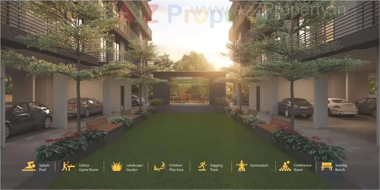 3D Elevation of real estate project Aatmiya Signature located at Bhayali, Vadodara, Gujarat