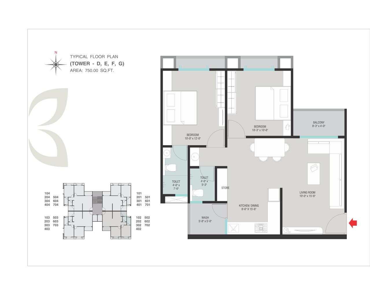 Layout of real estate project Aavkar Avalon located at Bhayali, Vadodara, Gujarat