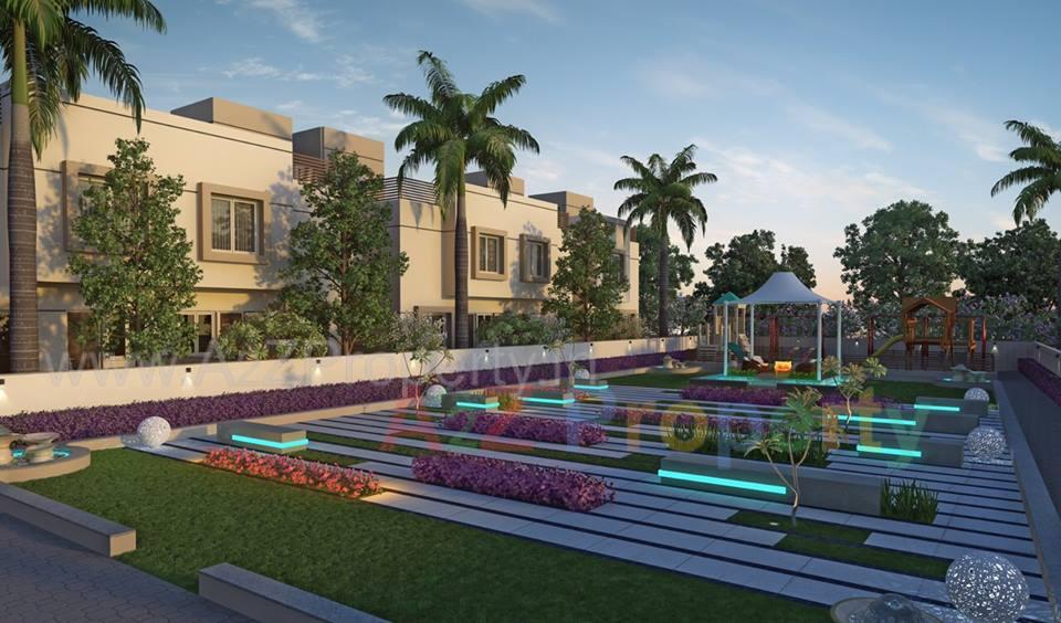 3D Elevation of real estate project Aavkar Bunglows located at Kalali, Vadodara, Gujarat