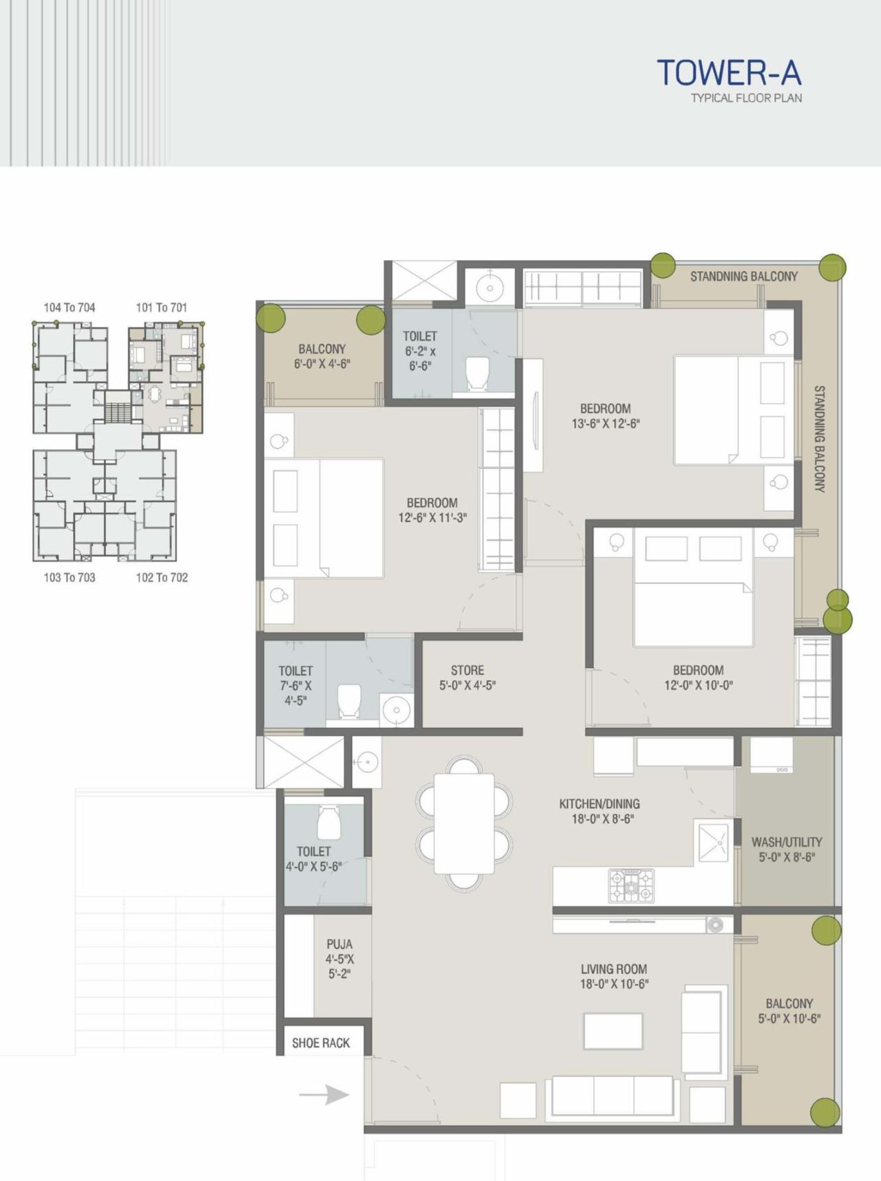 Layout of real estate project Aavkar Skylon located at Vasna, Vadodara, Gujarat