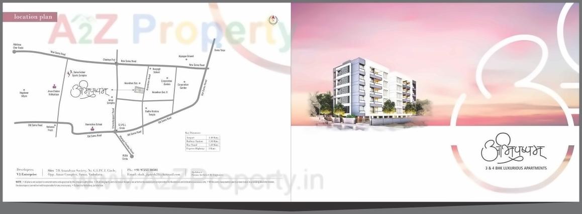  of real estate project Abhipushpam located at Sama, Vadodara, Gujarat