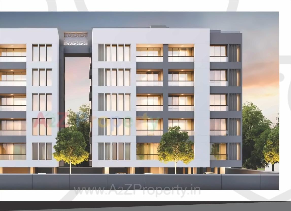 3D Elevation of real estate project Abhipushpam located at Sama, Vadodara, Gujarat
