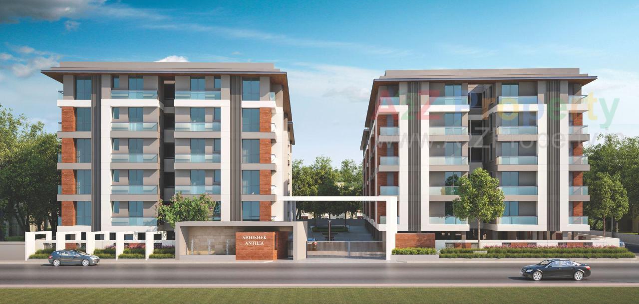 3D Elevation of real estate project Abhishek Antilia located at Sama, Vadodara, Gujarat