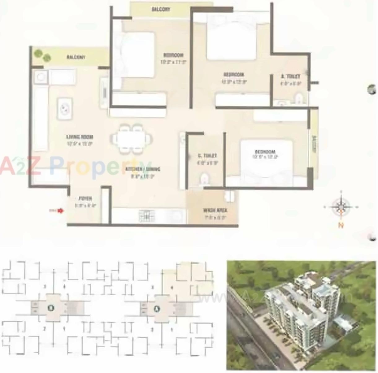 Layout of real estate project Abhishek Aura located at Sama, Vadodara, Gujarat