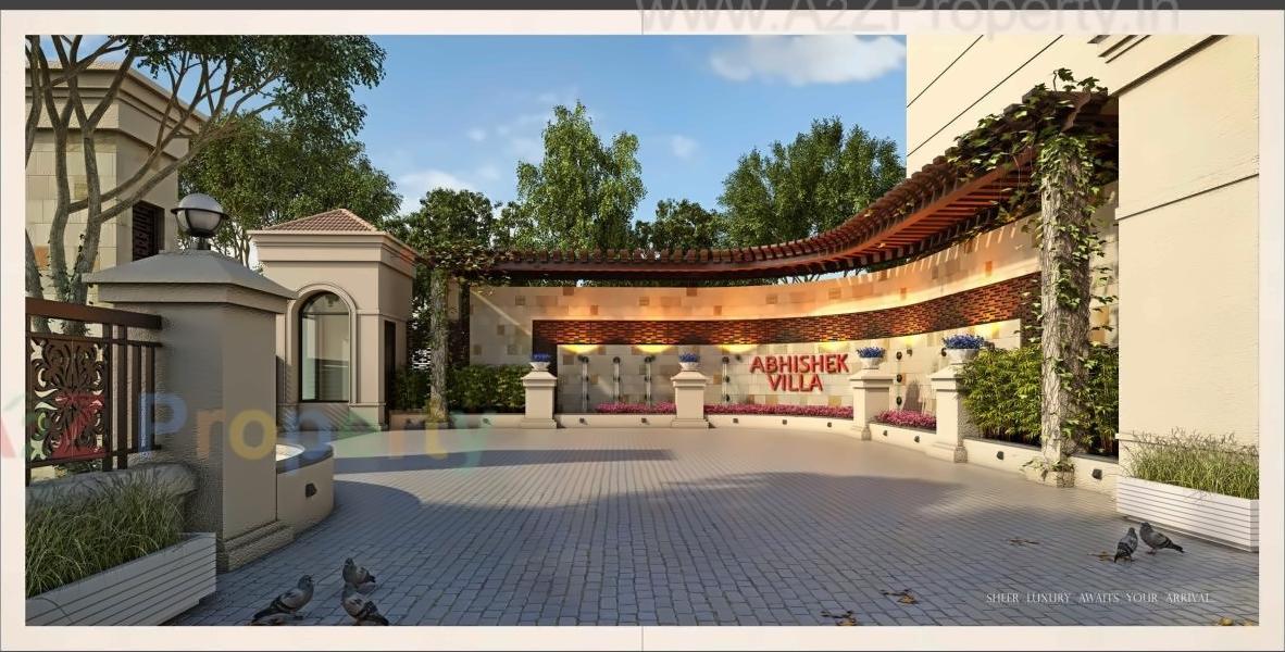 3D Elevation of real estate project Abhishek Villa located at Harni, Vadodara, Gujarat