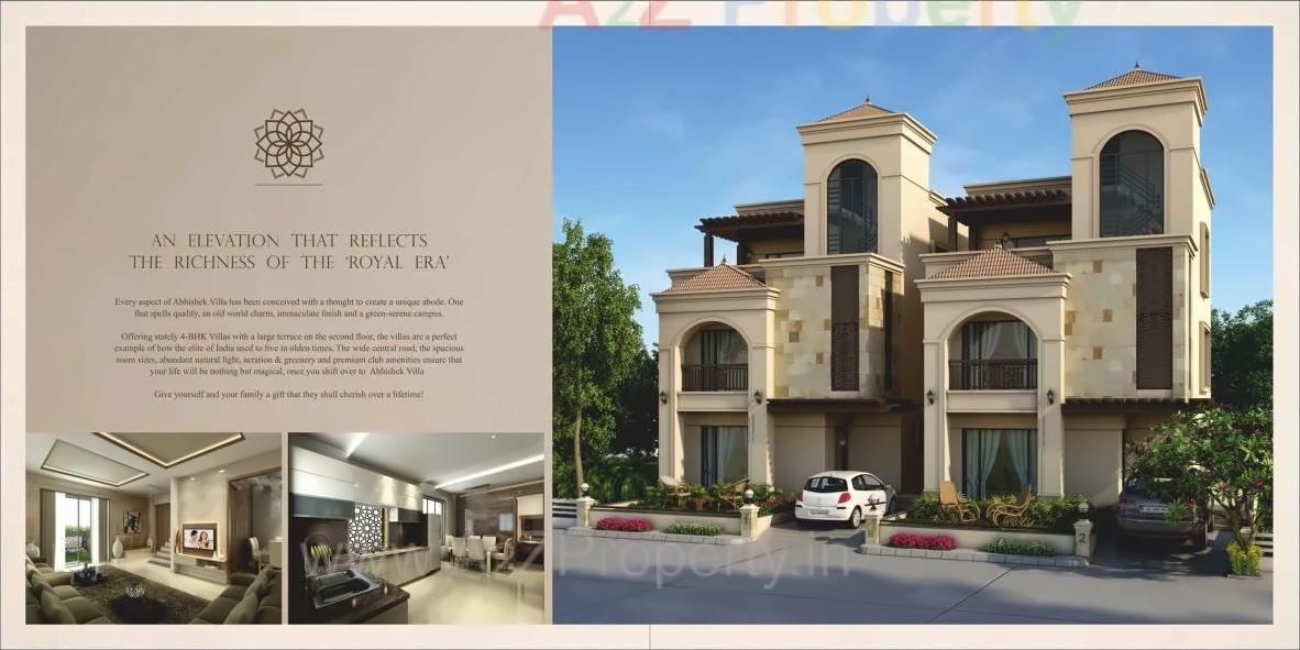 3D Elevation of real estate project Abhishek Villa located at Harni, Vadodara, Gujarat