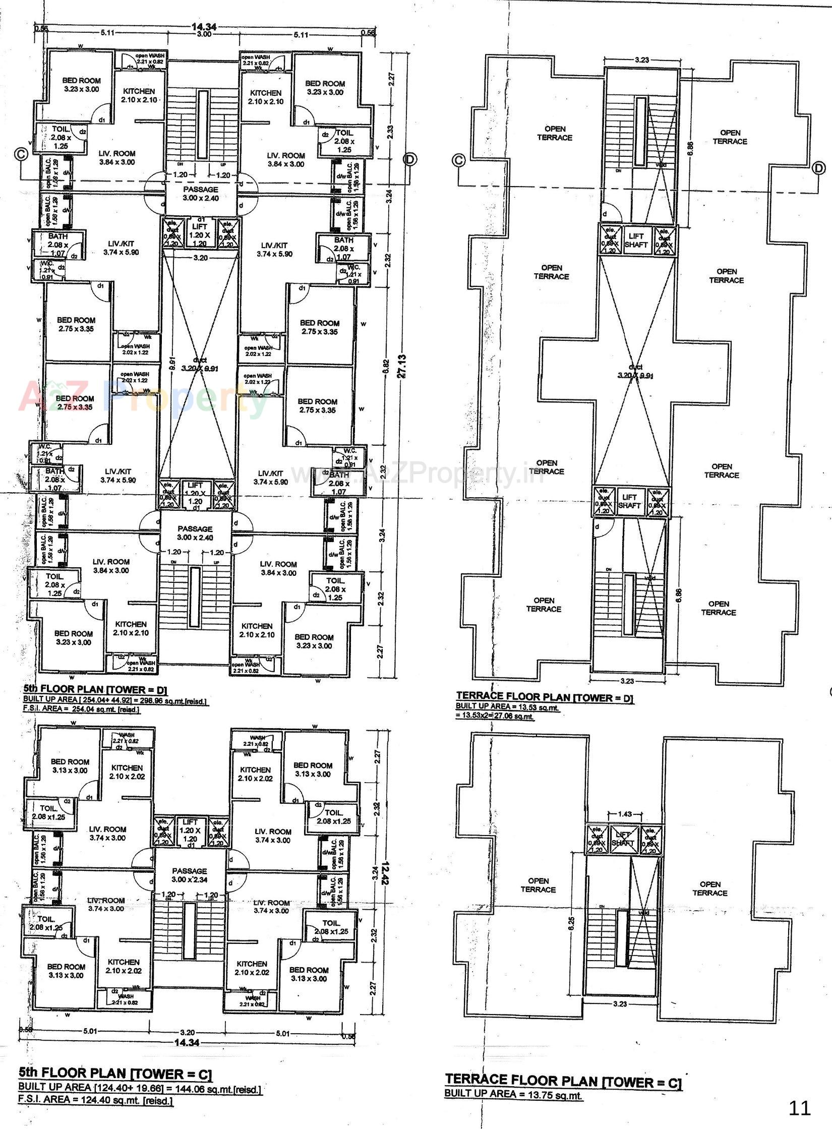 Layout of real estate project Abvaa Avenue located at Tandalja, Vadodara, Gujarat