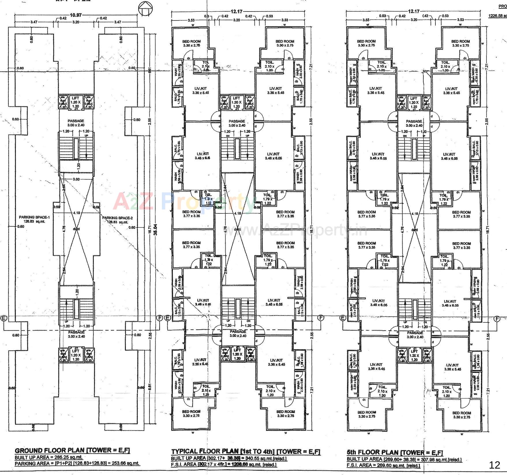 Layout of real estate project Abvaa Avenue located at Tandalja, Vadodara, Gujarat