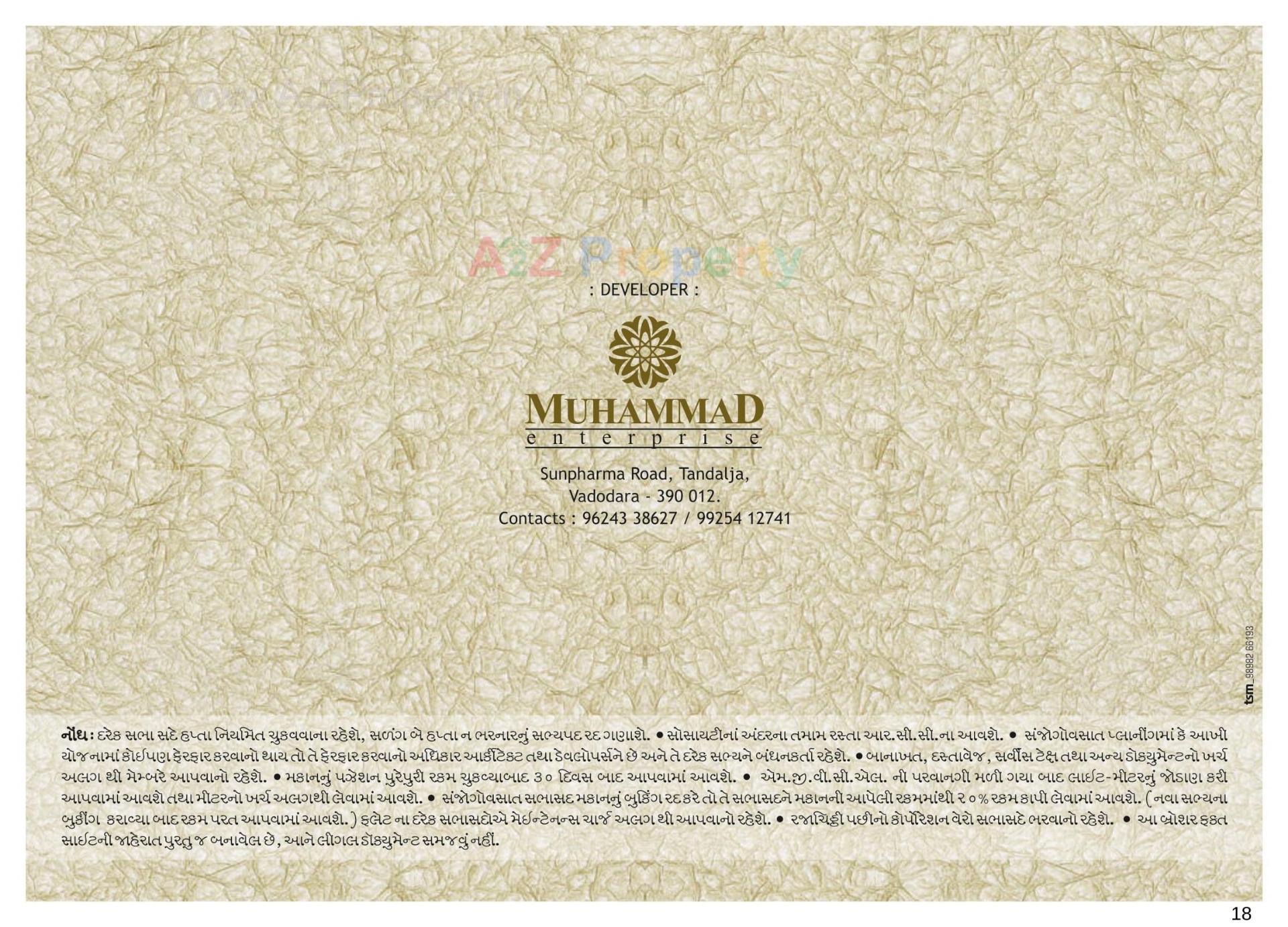  of real estate project Abvaa Avenue located at Tandalja, Vadodara, Gujarat