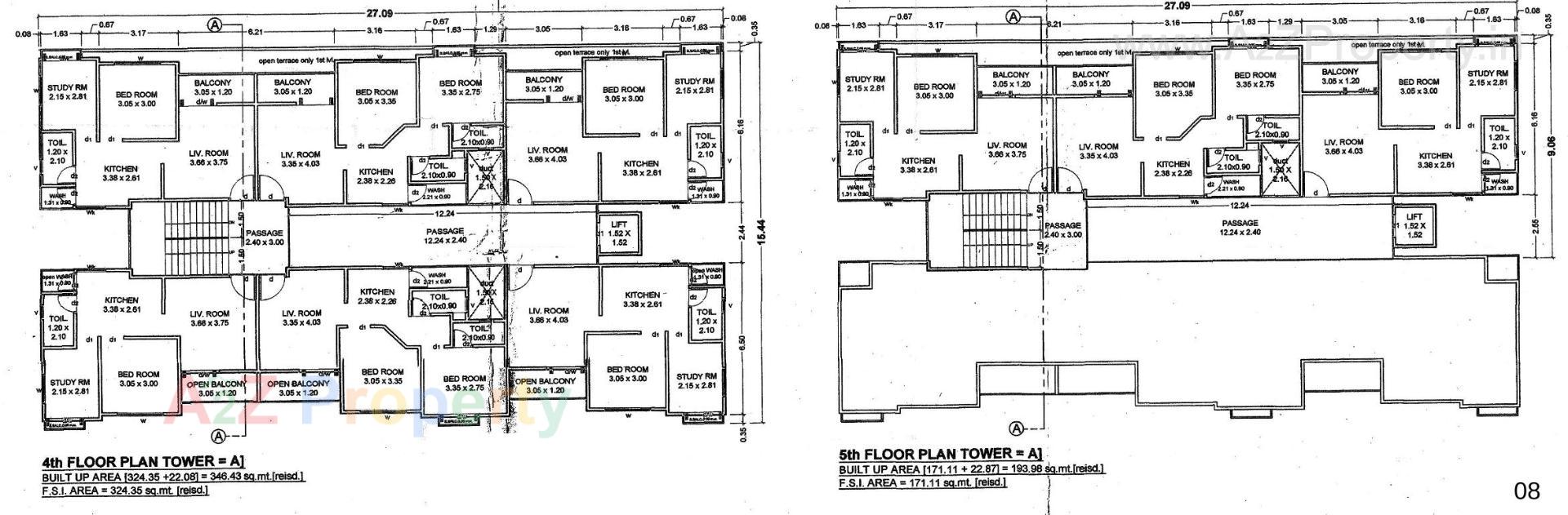 Layout of real estate project Abvaa Avenue located at Tandalja, Vadodara, Gujarat