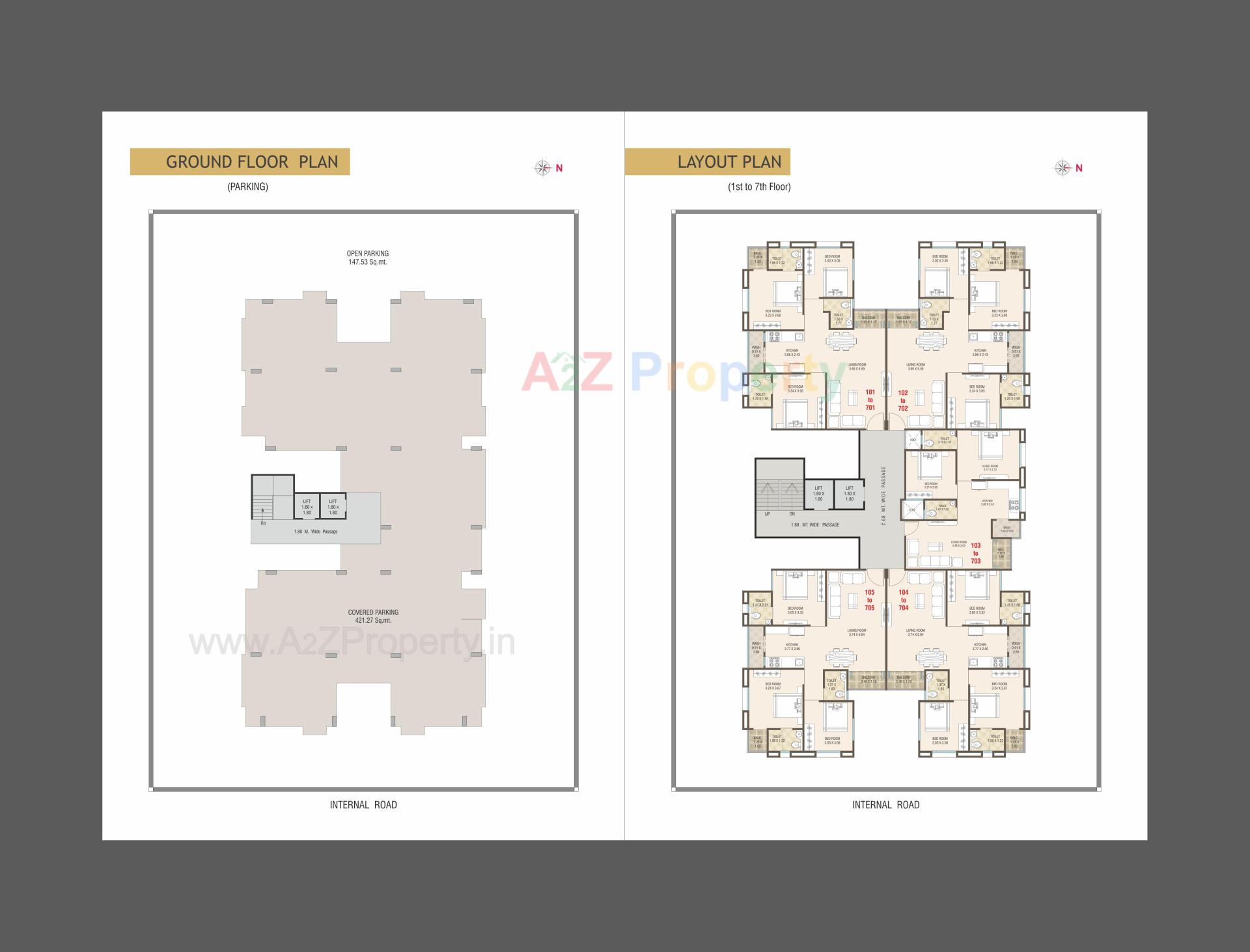 Layout of real estate project Adinath Bliss located at Manjalpur, Vadodara, Gujarat