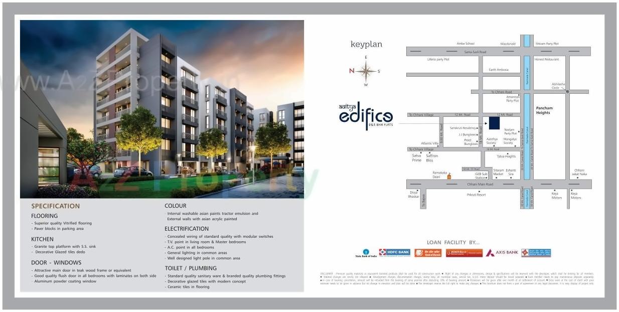  of real estate project Aditya Edifice located at Chhani, Vadodara, Gujarat