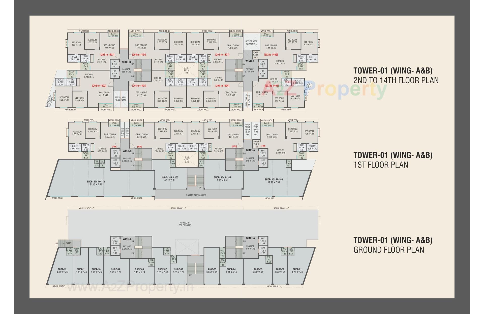 Layout of real estate project Aditya Landmark located at Bhayli, Vadodara, Gujarat
