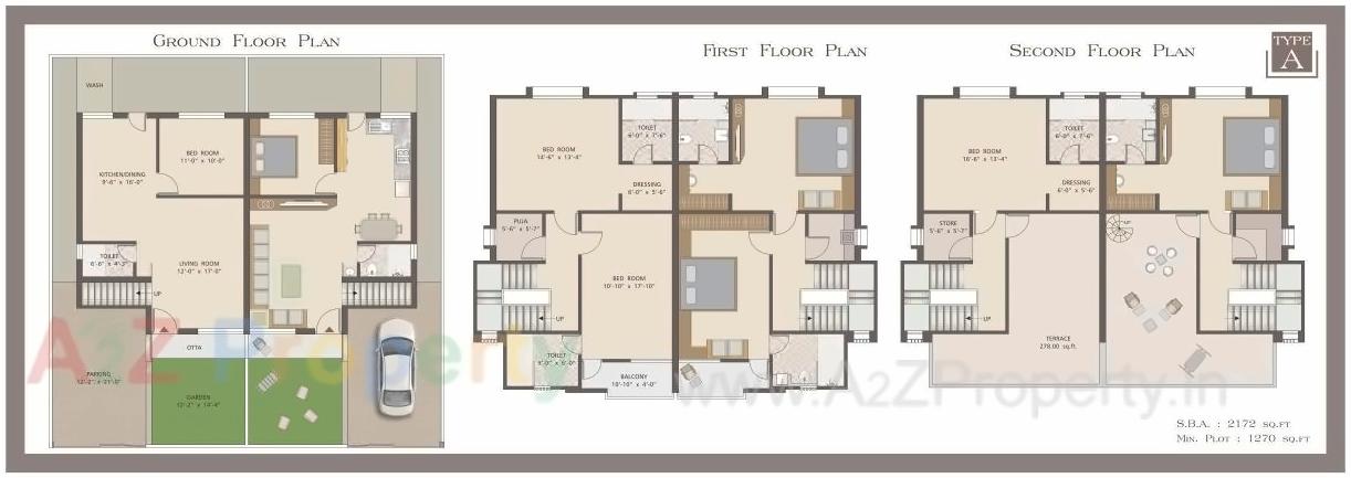 Layout of real estate project Aditya Marvel located at Bhayli, Vadodara, Gujarat
