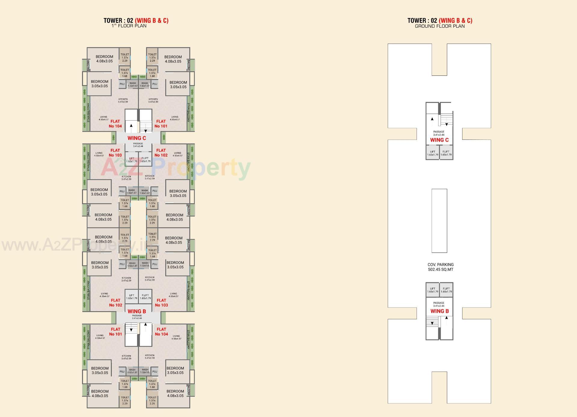 Layout of real estate project Aditya Orchid located at Bhayali, Vadodara, Gujarat