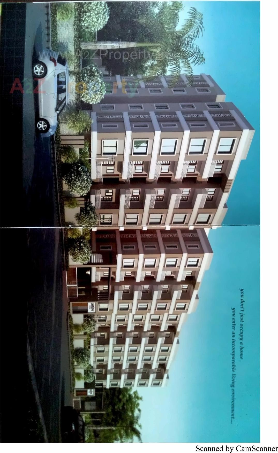 3D Elevation of real estate project Aditya Residency located at Vadsar, Vadodara, Gujarat