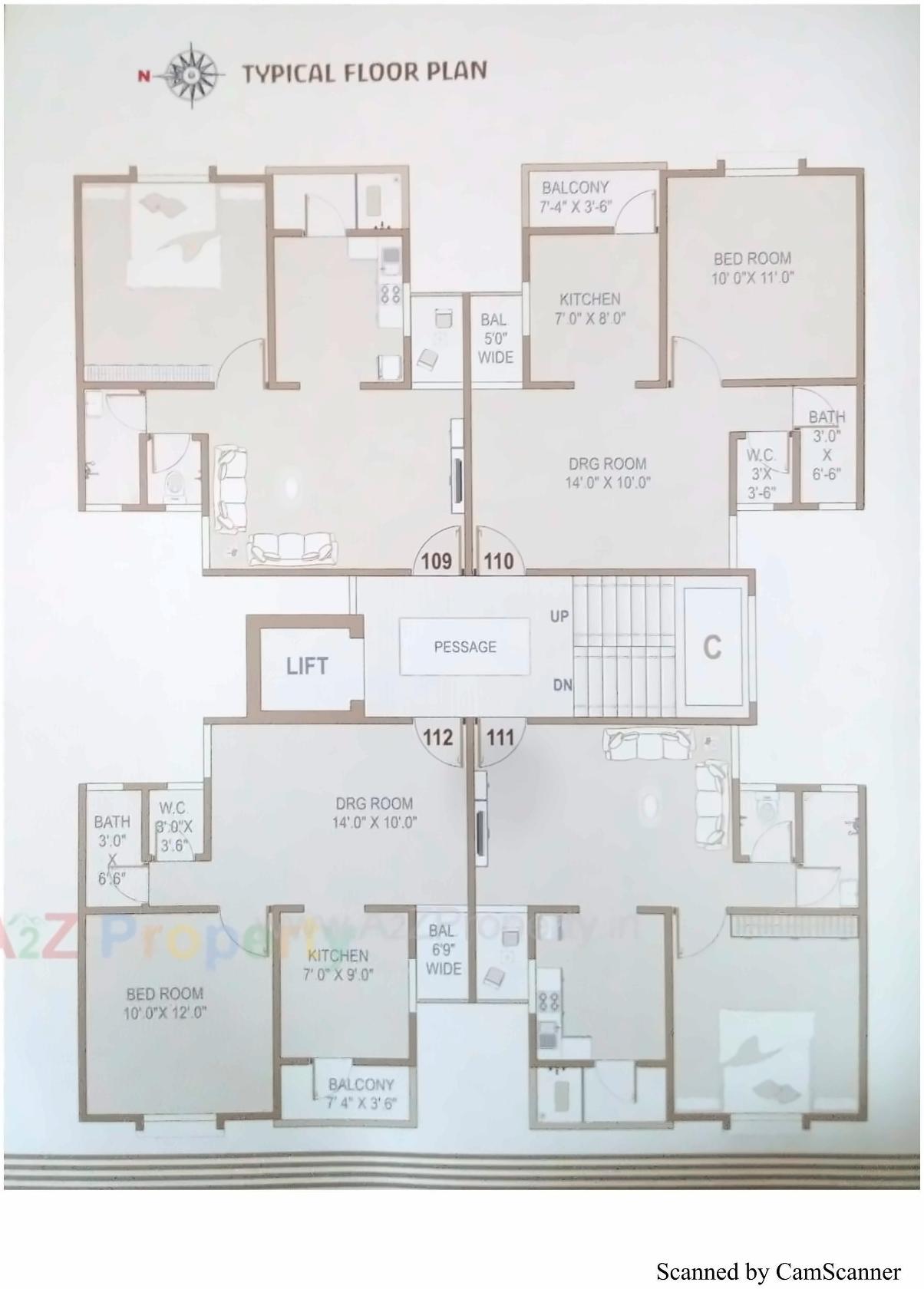 Layout of real estate project Aditya Residency located at Vadsar, Vadodara, Gujarat
