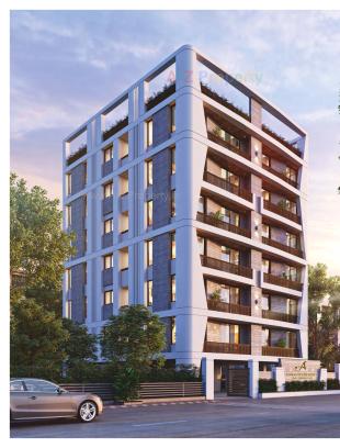 Elevation of real estate project Adnan Residency located at Tandalja, Vadodara, Gujarat