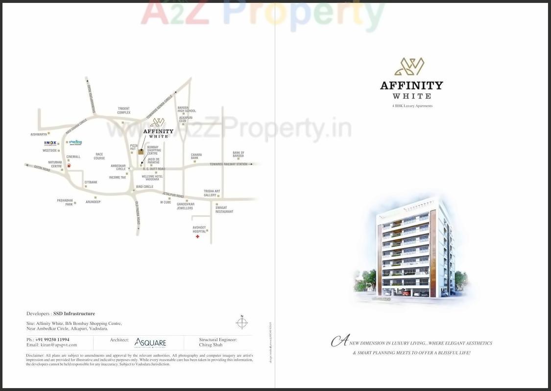  of real estate project Affinity White located at Kasba, Vadodara, Gujarat