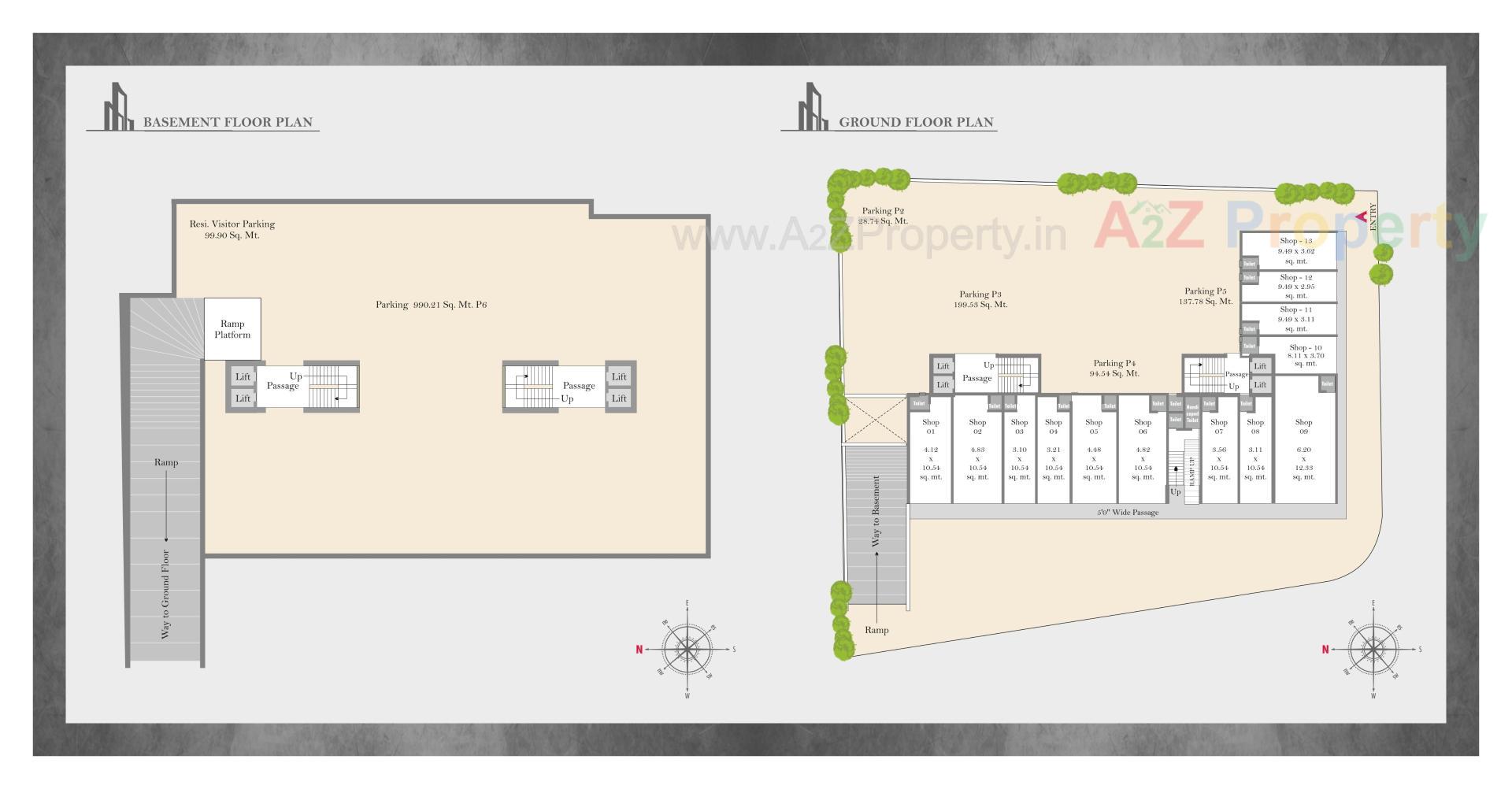 Layout of real estate project Afzal Enclave located at Tandalja, Vadodara, Gujarat