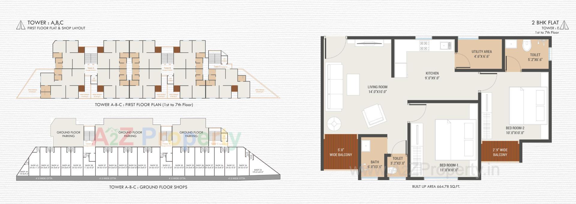 Layout of real estate project Aisha Park located at Gorwa, Vadodara, Gujarat
