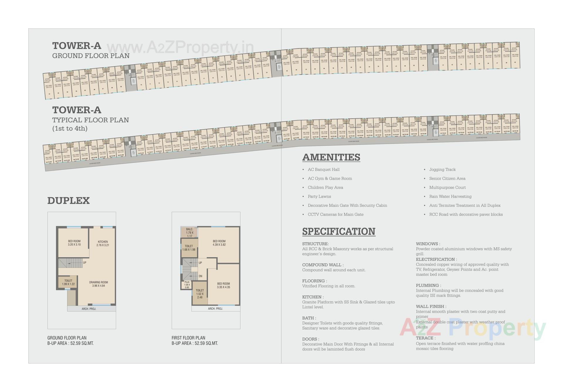 Layout of real estate project Akshar Aangan located at Kelanpur, Vadodara, Gujarat