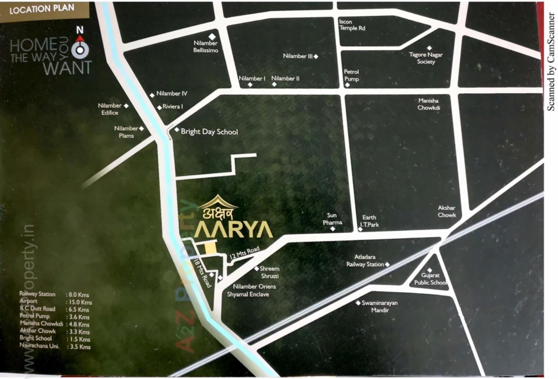  of real estate project Akshar Aarya located at Tandalaja, Vadodara, Gujarat