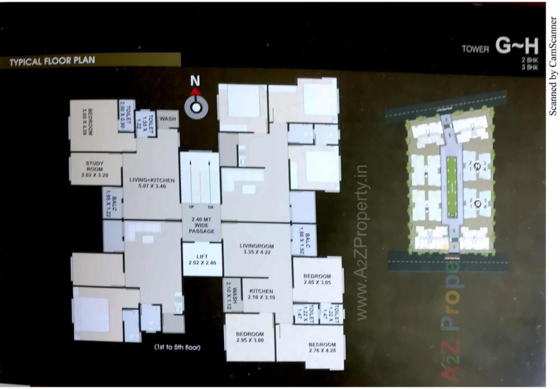Layout of real estate project Akshar Aarya located at Tandalaja, Vadodara, Gujarat