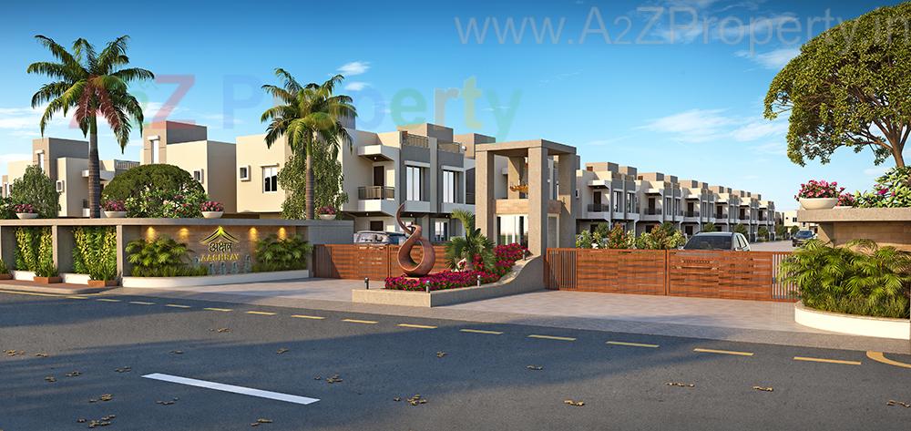 3D Elevation of real estate project Akshar Aashray located at Shripor-timbi, Vadodara, Gujarat