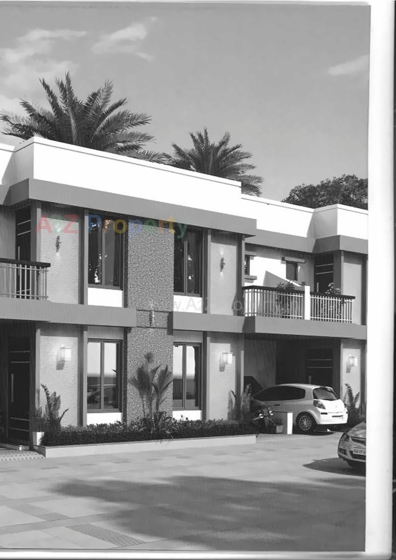 3D Elevation of real estate project Akshar City located at Kelanpur, Vadodara, Gujarat