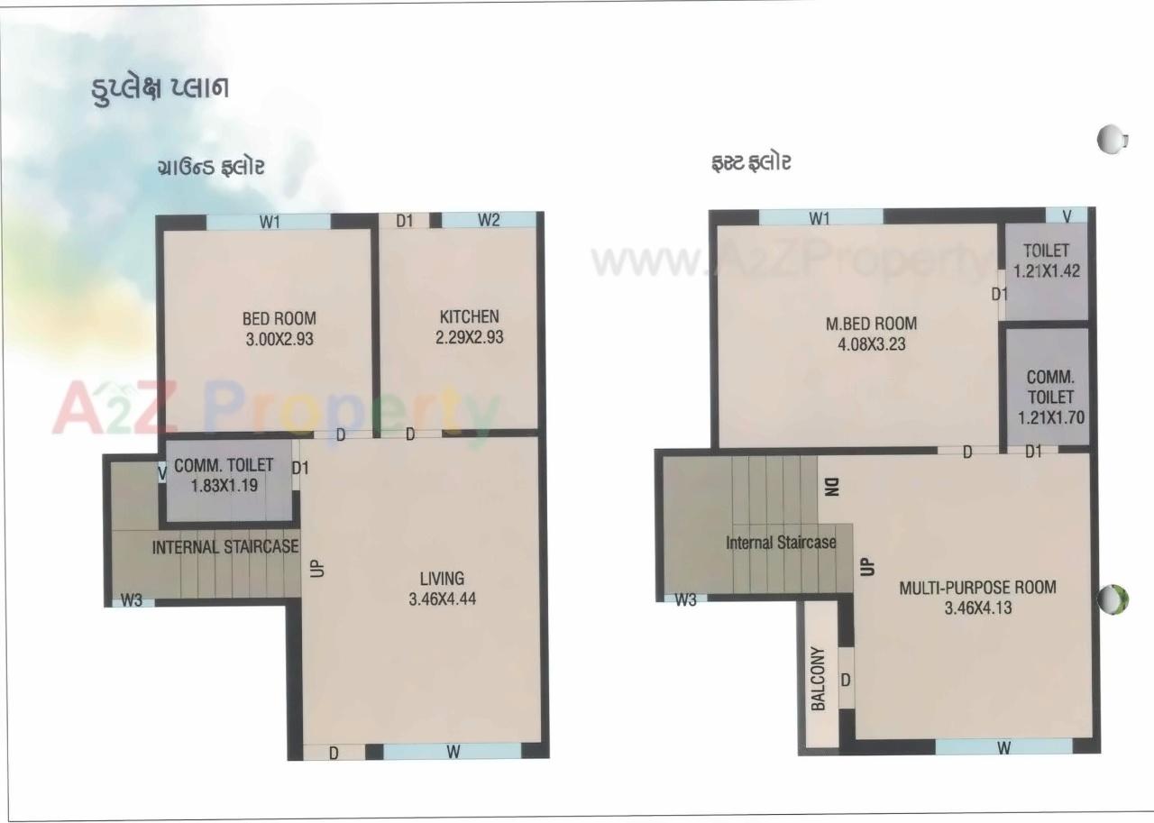 Layout of real estate project Akshar County located at Dabhoi, Vadodara, Gujarat