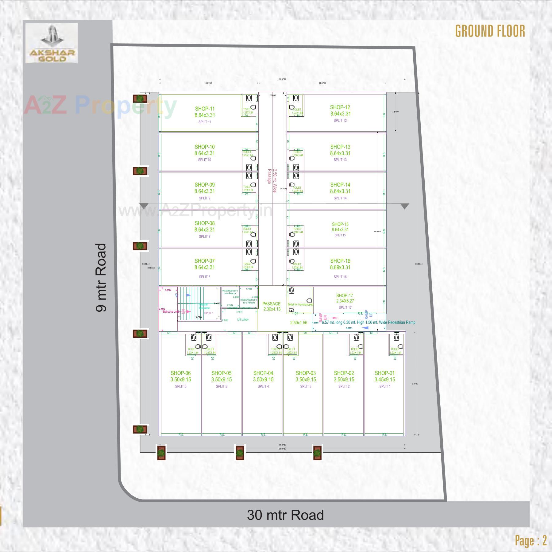 Layout of real estate project Akshar Gold located at Dabhoi, Vadodara, Gujarat