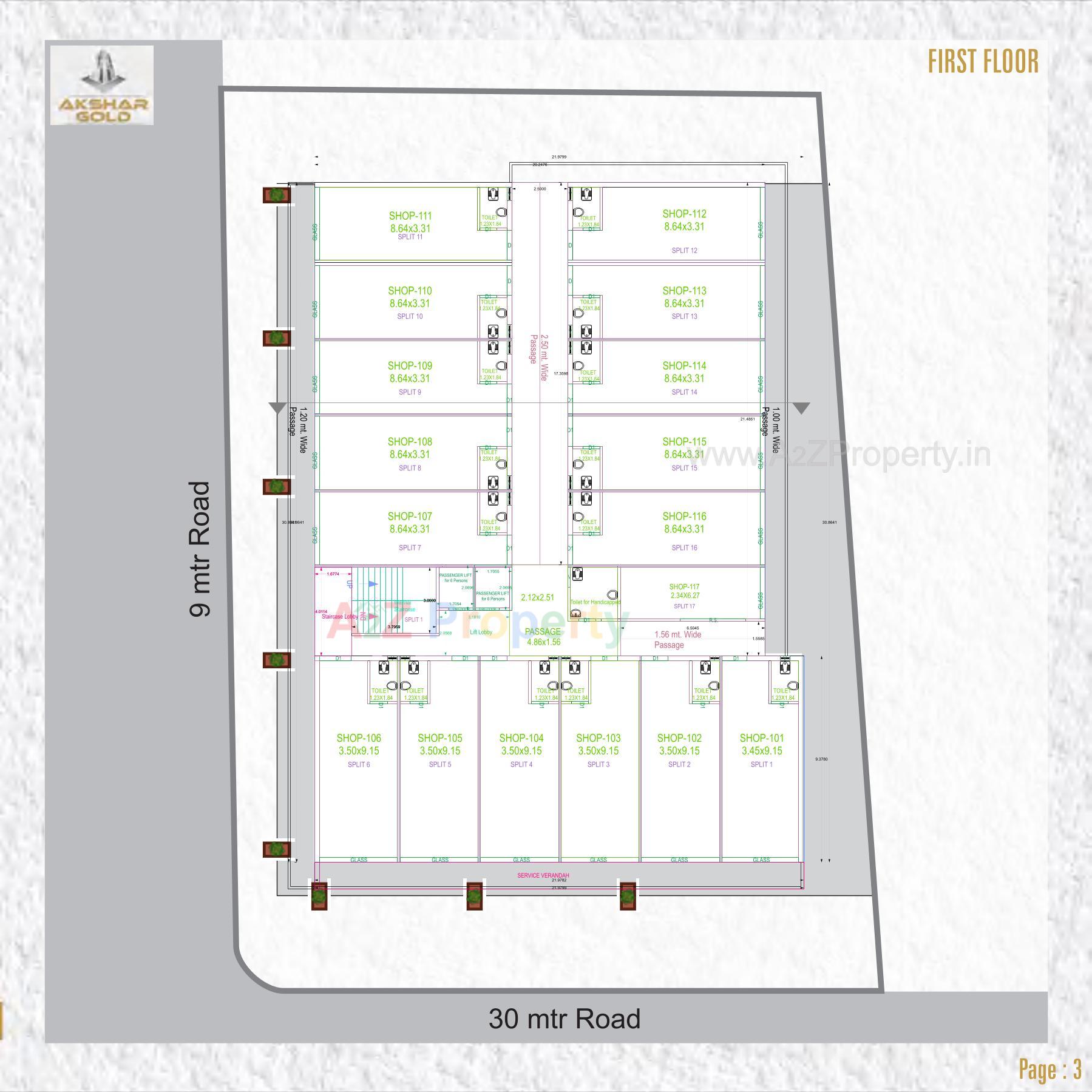Layout of real estate project Akshar Gold located at Dabhoi, Vadodara, Gujarat